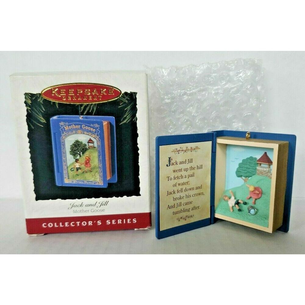 1995 Hallmark Keepsake Christmas Ornament Jack and Jill -Mother Goose U16‎